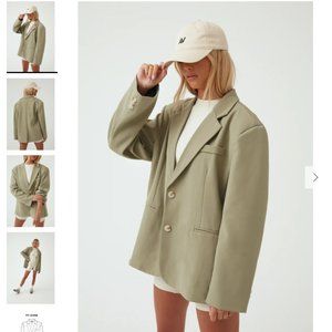 Another Version The Boyfriend Blazer - Desert Sage NWT